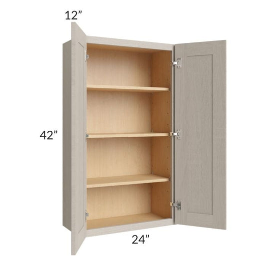 RTA Catalina Mist 24" x 42" Wall Cabinet with 1 Decorative End Panel
