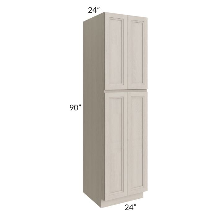 RTA Catalina Mist 24" x 90" x 24" Wall Pantry Cabinet with 2 Decorative End Panels