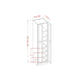 RTA Catalina Mist 24" x 90" x 24" Wall Pantry Cabinet with 4 Rollout Trays