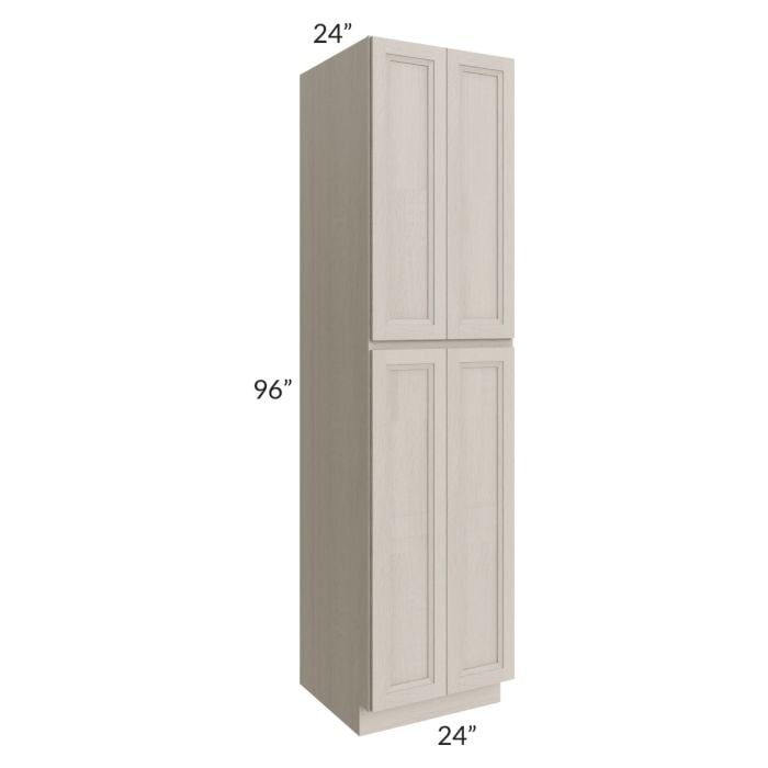 RTA Catalina Mist 24" x 96" x 24" Wall Pantry Cabinet with 1 Decorative End Panel