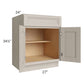 RTA Catalina Mist 27" Base Cabinet with 1 Decorative End Panel