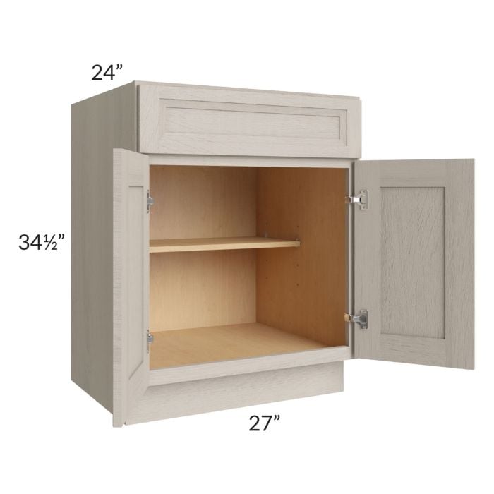 RTA Catalina Mist 27" Base Cabinet with 1 Decorative End Panel