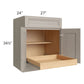 RTA Catalina Mist 27" Base Cabinet with 1 Rollout Tray and 2 Decorative End Panels