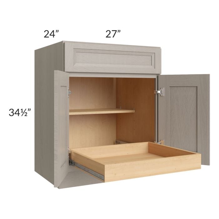 RTA Catalina Mist 27" Base Cabinet with 1 Rollout Tray