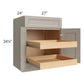 RTA Catalina Mist 27" Base Cabinet with 2 Rollout Trays and 2 Decorative End Panels