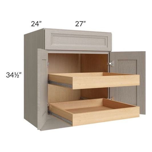 RTA Catalina Mist 27" Base Cabinet with 2 Rollout Trays