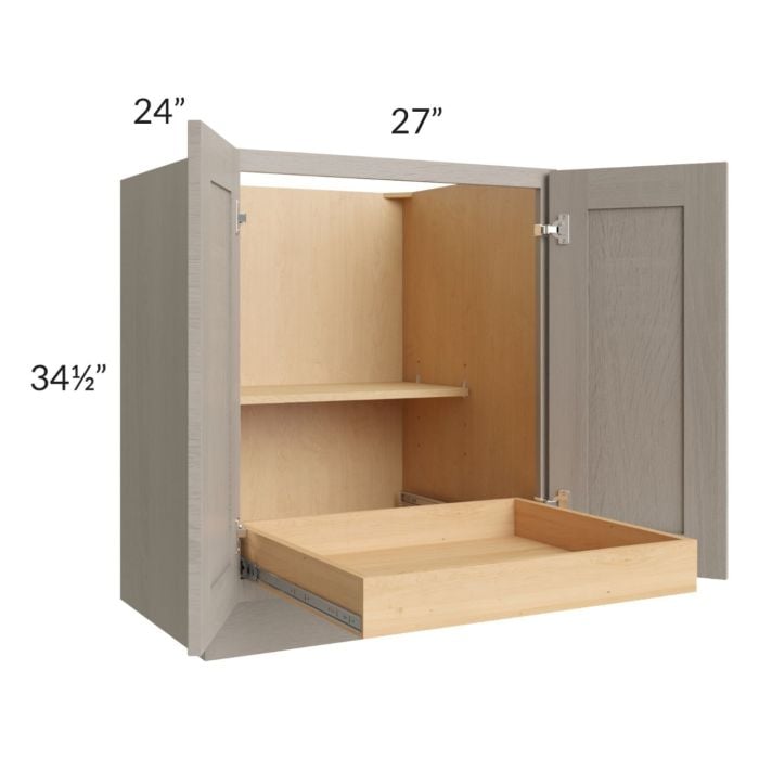 RTA Catalina Mist 27" Full Height Base Cabinet with 1 Rollout Tray