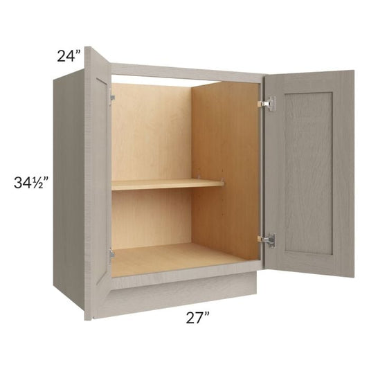 RTA Catalina Mist 27" Full Height Door Base Cabinet with 2 Decorative End Panels