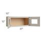 RTA Catalina Mist 27" x 12" Decorative Wall Cabinet with 2 Decorative End Panels