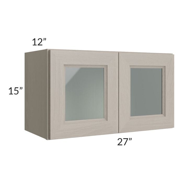RTA Catalina Mist 27" x 15" Decorative Wall Cabinet with 1 Decorative End Panel