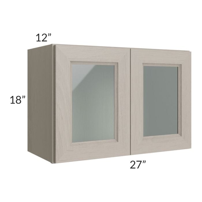 RTA Catalina Mist 27" x 18" Decorative Wall Cabinet with 1 Decorative End Panel