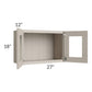 RTA Catalina Mist 27" x 18" Decorative Wall Cabinet with 2 Decorative End Panels