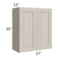 RTA Catalina Mist 27" x 30" Wall Cabinet with 1 Decorative End Panel