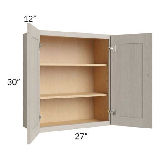 RTA Catalina Mist 27" x 30" Wall Cabinet with 1 Decorative End Panel