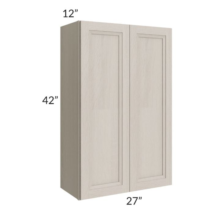 RTA Catalina Mist 27" x 42" Wall Cabinet with 1 Decorative End Panel
