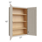 RTA Catalina Mist 27" x 42" Wall Cabinet with 1 Decorative End Panel