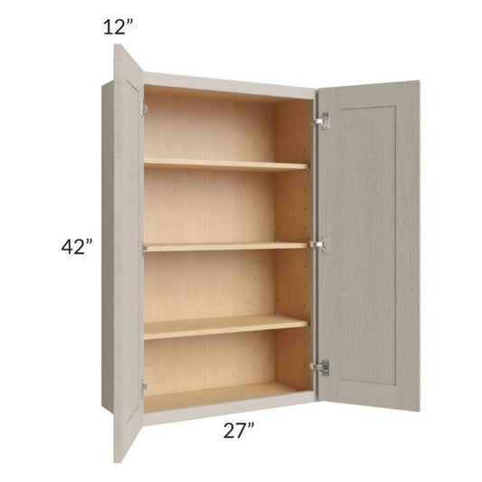 RTA Catalina Mist 27" x 42" Wall Cabinet with 1 Decorative End Panel