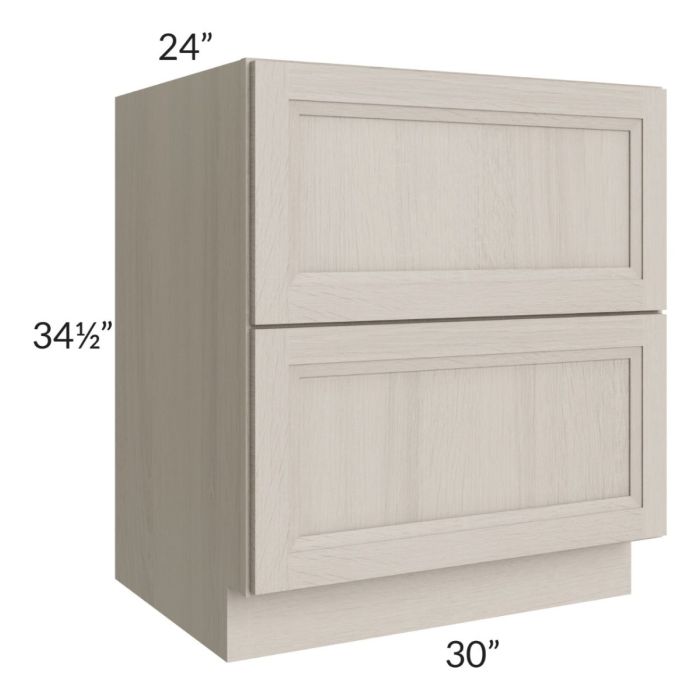 RTA Catalina Mist 30" 2-Drawer Base Cabinet