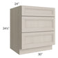 RTA Catalina Mist 30" 3-Drawer Base Cabinet with 1 Decorative End Panel