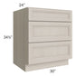 RTA Catalina Mist 30" 3-Drawer Base Cabinet