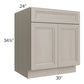 RTA Catalina Mist 30" Base Cabinet (1 drawer) with 1 Decorative End Panel