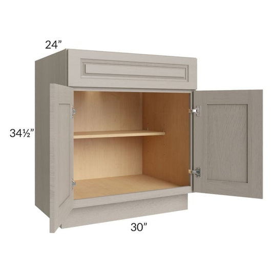 RTA Catalina Mist 30" Base Cabinet (1 drawer) with 1 Decorative End Panel