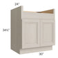 RTA Catalina Mist 30" Farm Sink Base Cabinet