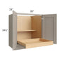 RTA Catalina Mist 30" Full Height Base Cabinet with 1 Rollout Tray and 1 Decorative End Panel