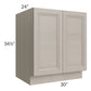 RTA Catalina Mist 30" Full Height Door Base Cabinet with 1 Decorative End Panel