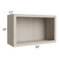 RTA Catalina Mist 30" Wall Open Cabinet with Microwave Shelf Kit