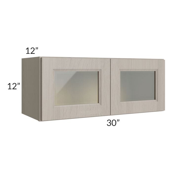 RTA Catalina Mist 30" x 12" Decorative Wall Cabinet with 2 Decorative End Panels
