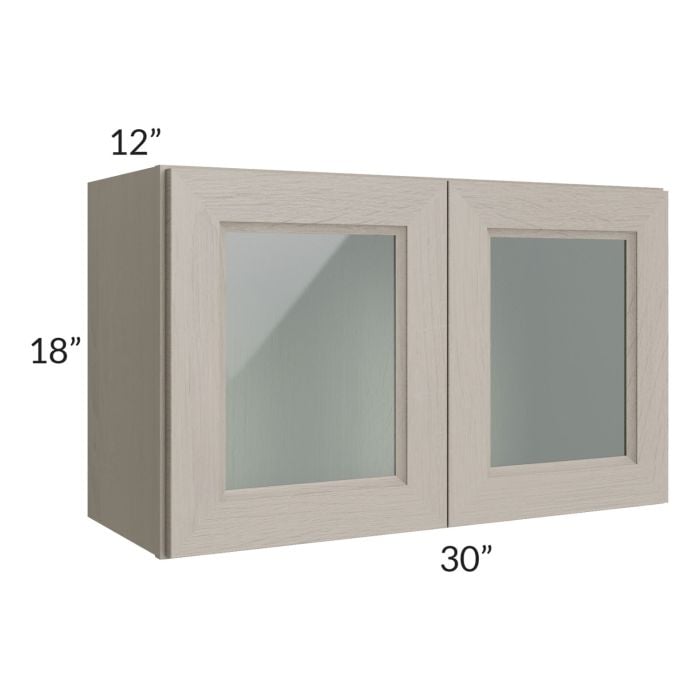 RTA Catalina Mist 30" x 18" Decorative Wall Cabinet with 1 Decorative End Panel