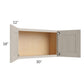 RTA Catalina Mist 30" x 18" Wall Cabinet with 1 Decorative End Panel