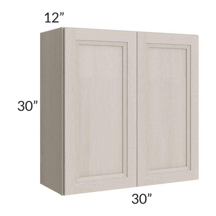 RTA Catalina Mist 30" x 30" Wall Cabinet with 1 Decorative End Panel