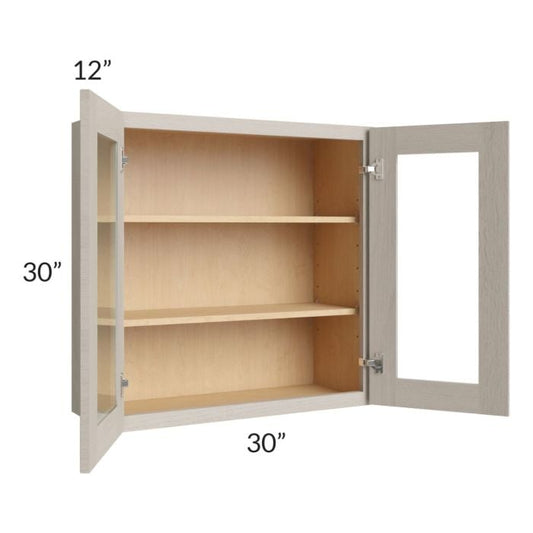 RTA Catalina Mist 30" x 30" Wall Glass Door Cabinet (Prepped for Glass Doors)