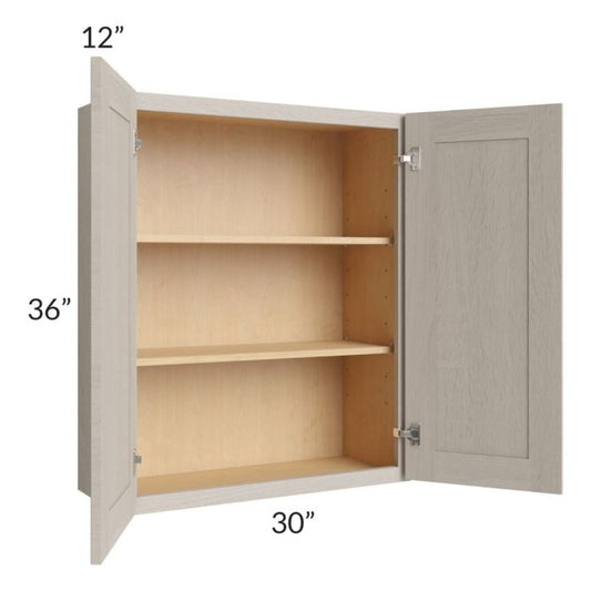 RTA Catalina Mist 30" x 36" Wall Cabinet with 1 Decorative End Panel