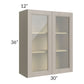 RTA Catalina Mist 30" x 36" Wall Glass Door Cabinet (Prepped for Glass Doors)