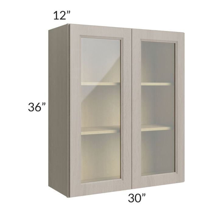 RTA Catalina Mist 30" x 36" Wall Glass Door Cabinet (Prepped for Glass Doors)