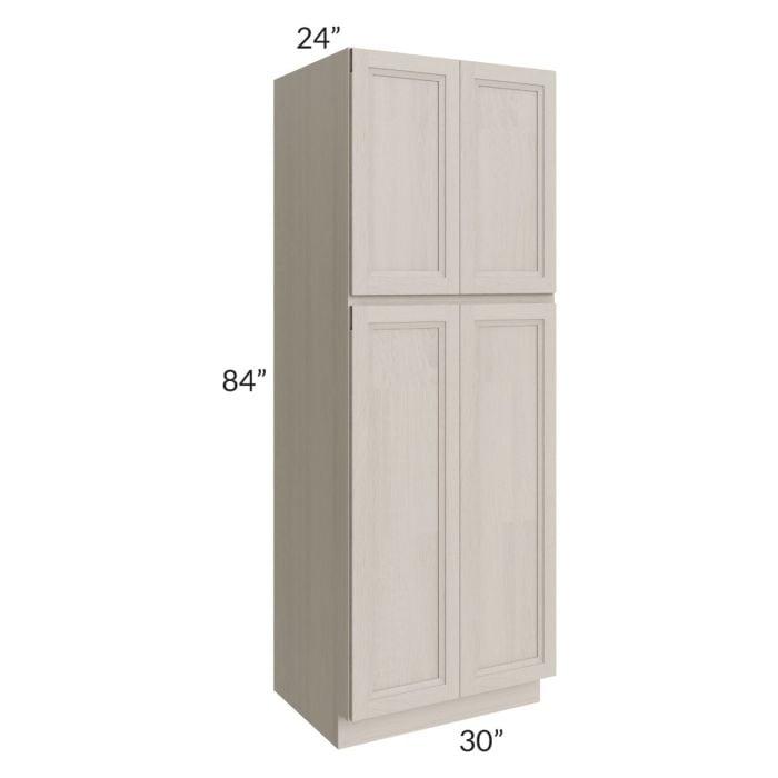 RTA Catalina Mist 30" x 84" x 24" Wall Pantry Cabinet with 1 Roll Out Tray