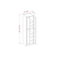 RTA Catalina Mist 30" x 84" x 24" Wall Pantry Cabinet with 1 Roll Out Tray