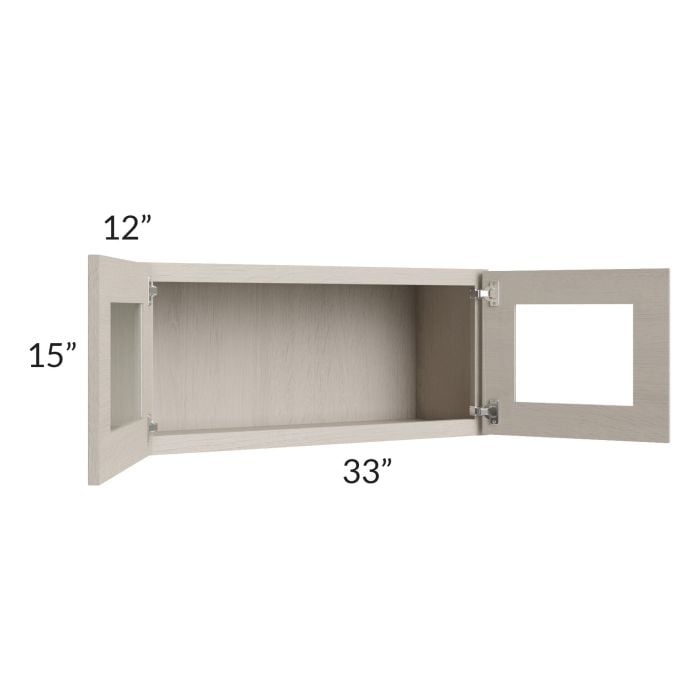 RTA Catalina Mist 33" x 15" Decorative Wall Cabinet