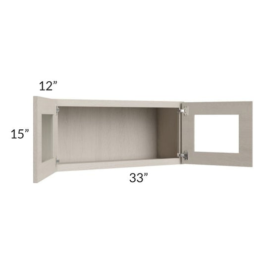 RTA Catalina Mist 33" x 15" Decorative Wall Cabinet