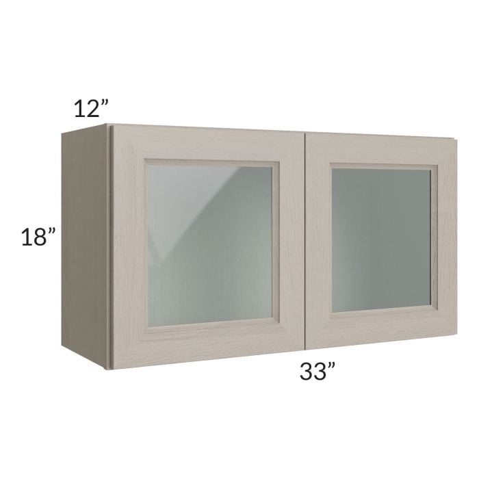 RTA Catalina Mist 33" x 18" Decorative Wall Cabinet
