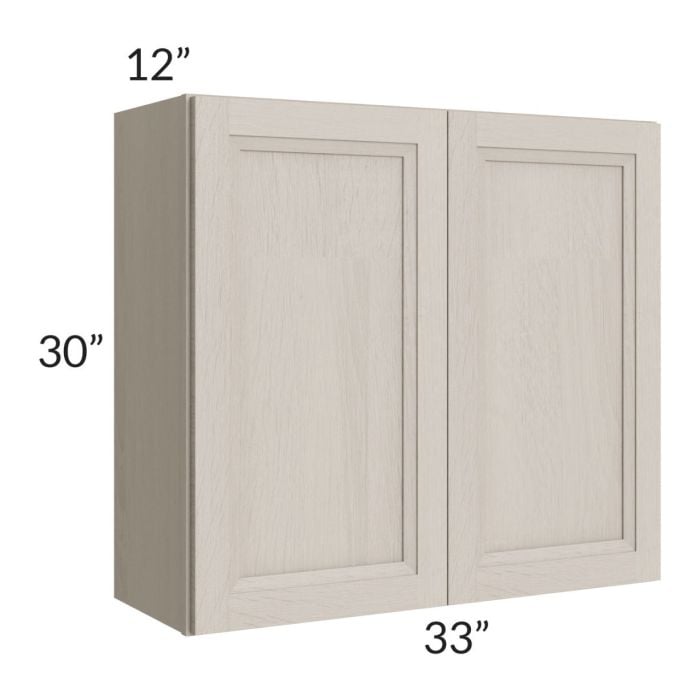RTA Catalina Mist 33" x 30" Wall Cabinet with 2 Decorative End Panels