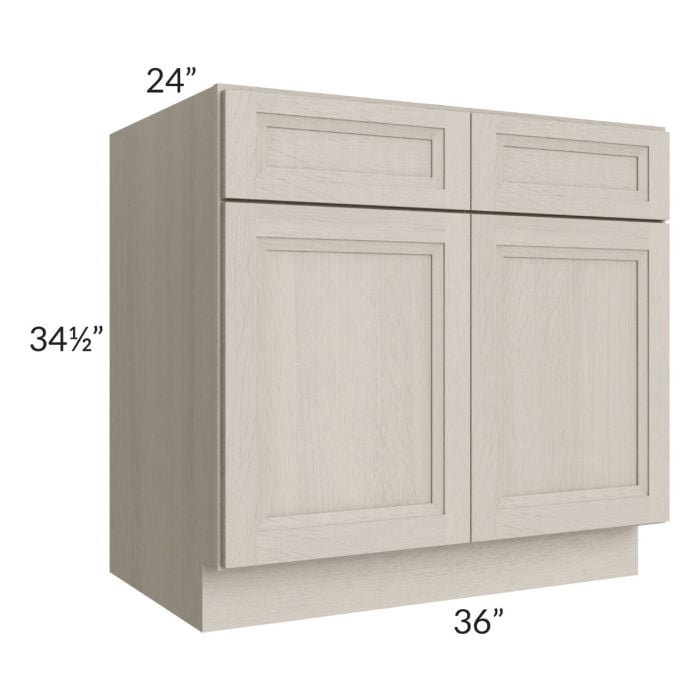 RTA Catalina Mist 36" Base Cabinet with 1 Decorative End Panel