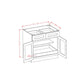 RTA Catalina Mist 36" Base Cabinet with 1 Rollout Tray