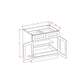 RTA Catalina Mist 36" Base Cabinet with 1 Rollout Tray and 1 Decorative End Panel