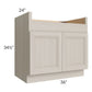 RTA Catalina Mist 36" Farm Sink Base Cabinet with Farm Sink L-Brackets