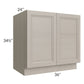 RTA Catalina Mist 36" Full Height Door Base Cabinet with 1 Decorative End Panel