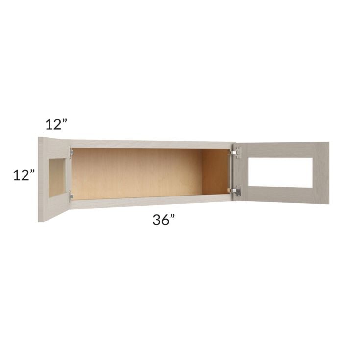 RTA Catalina Mist 36" x 12" Decorative Wall Cabinet with 1 Decorative End Panel
